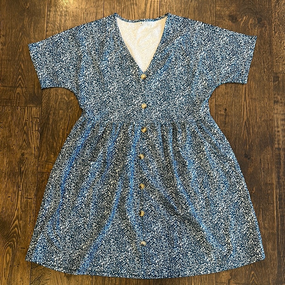 Blue Floral Dress